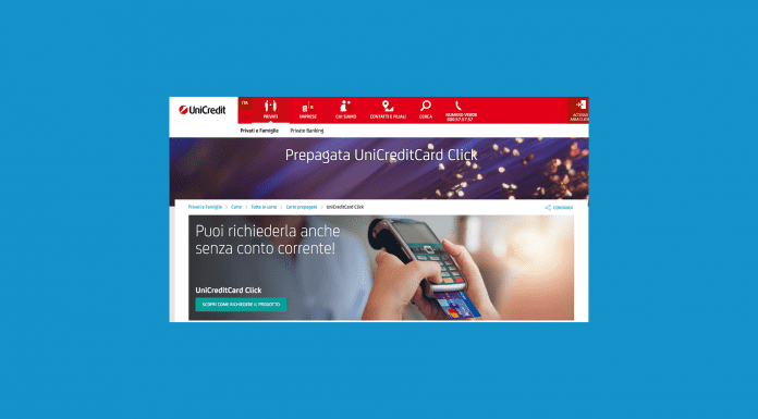 Carta Prepagata Unicredit o unicredit carta prepagata