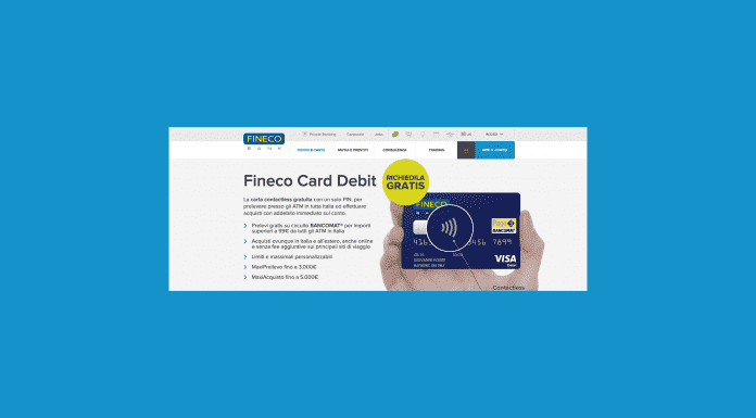 Carte Prepagate Fineco con iban