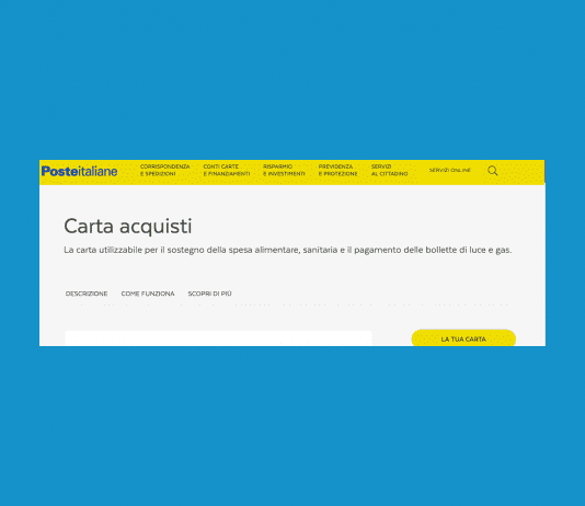 CARTA ACQUISTI PER DISOCCUPATI O SOCIAL CARD DISOCCUPATI