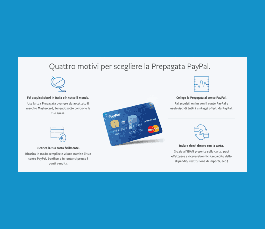 carta PayPal prepagata