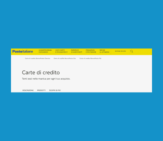 Carta di Credito BancoPosta PIù