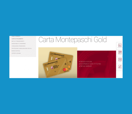 carta mps gold costi